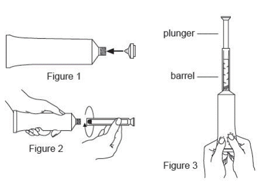 Filling the applicator - Illustration