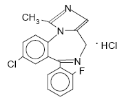 MIDAZOLAM HYDROCHLORIDE  Structural Formula Illustration