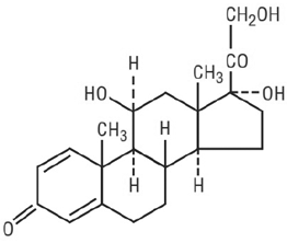 MILLIPRED™ (prednisolone) Structural Formula Illustration