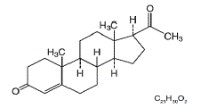 MILPROSA™ (progesterone) Structrual Formula Illustration