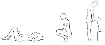 Choose the position that is most comfortable for you such as lying down - Illustration