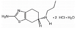 MIRAPEX ER® (pramipexole dihydrochloride) Structural Formula Illustration