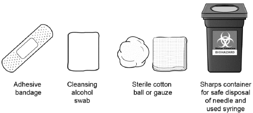 Materials not included in the Mircera prefilled syringe pack - Illustration