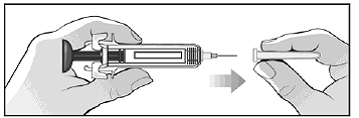 Pull off the needle shield - Illustration