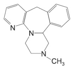 Mirtazapine (mirtazapine) Structrual Formula Illustration