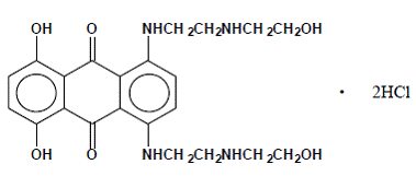 NOVANTRONE® (mitoXANTRONE) Structural Formula Illustration