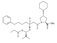 Fosinopril sodium Structural Formula Illustration