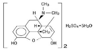 MORPHABOND™  ER (morphine sulfate) Structural Formula - Illustration