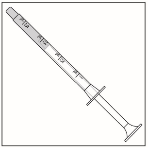 Check that the correct dose was drawn up into the oral
syringe - Illustration