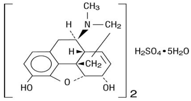 MORPHINE SULFATE - morphine sulfate Structural Formula Illustration