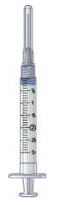 Filling the 3 mL syringe - Illustration