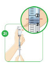 Push the plunger up to remove the air pocket - Illustration
