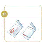 To mix the powder and liquid, move the vial gently in
a circle  - Illustration