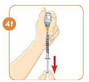 Vial of mixed MYALEPT (from Step 3) - Illustration