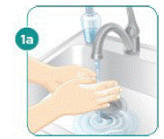 Wash your hands with soap and water - Illustration