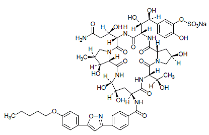 MYCAMINE (micafungin sodium) Structural Formula Illustration