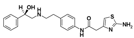 MYRBETRIQ® (mirabegron) Structural Formula Illustration