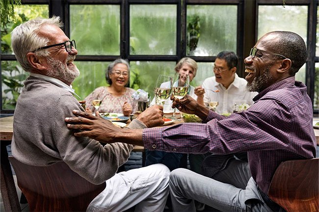 A relaxed tongue and throat muscles as you get older cause snoring.