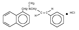 NAFTIN (naftifine hydrochloride) Structural Formula Illustration