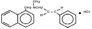 NAFTIN (naftifine hydrochloride) Structural Formula Illlustration