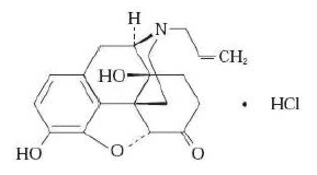 NARCAN® (Naloxone Hydrochloride) Structural Formula Illustration