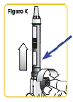 Make sure the rod in the mixing device looks like this. - Illustration