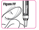 Hold the Q-Cliq pen so you can see the dose window. - Illustration