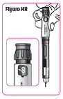 Gently tap the medicine cartridge 3 to 5 times. - Illustration