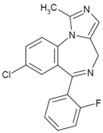 NAYZILAM® (midazolam) Structural Formula Illustration