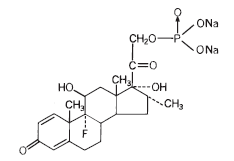 Dexamethasone sodium phosphate Structural Formula Illustration