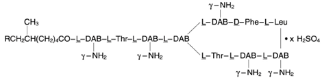 Polymyxin B sulfates - Structural Formula Illustration