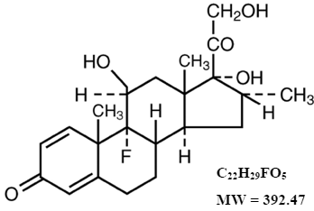 Dexamethasone - Structural Formula Illustration