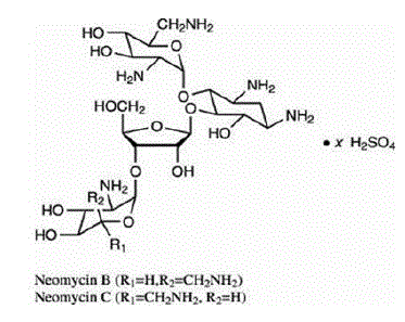 Neomycin sulfate - Structural Formula Illustration