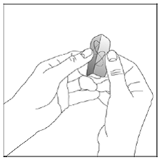 Bend the edges of your NEUPRO patch - Illustration