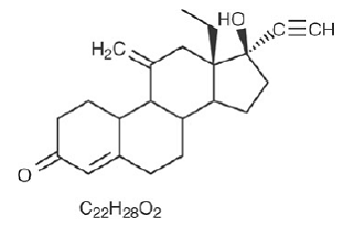 Etonogestrel - Structural Formula Illustration