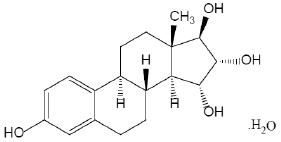 Estetrol Structural Formula Illustration