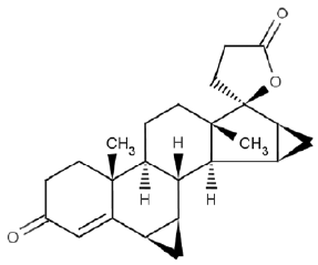 Drospirenone Structural Formula Illustration