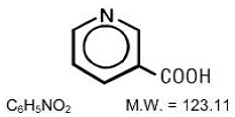 NIASPAN (niacin) Structural Formula Illustration