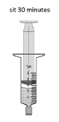 If giving to a child, place the tip of the oral syringe
along the inner cheek of the child - Illustration