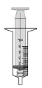 Remove the cap from the oral syringe - Illustration