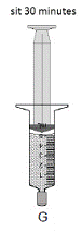 Remove the cap from the oral syringe - Illustration