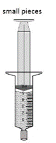 lowly push down on the plunger until the oral syringe is empty - Illustration