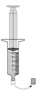 Place 1 NITYR tablet onto a metal teaspoon - Illustration