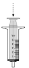 Remove the NITYR tablet and applesauce mixture from the container using a teaspoon and swallow the mixture right away - Illustration