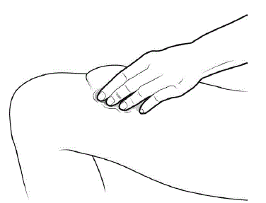 Gently pinch a fold of skin at the injection site. Hold the pinch - Illustration