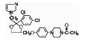 Nizoral® (ketoconazole) Structural Formula Illustration