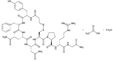 NOCTIVA (desmopressin acetate) Structural Formula Illustration