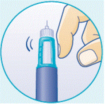 Place the needle in a sharps disposal container immediately to reduce the risk of a needle stick. - Illustration