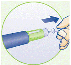 The dose counter shows the dose in “mg” - Illustration