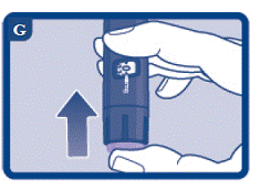 Turn the dose selector clockwise 1 tick marking on the dose counter to select 0.1 mg. You will hear a faint “click” when you turn the dose selector - Illustration